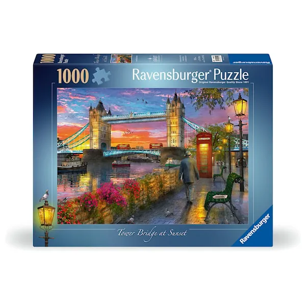 Pussel Tower Bridge At Sunset 1000 bitar, Ravensburger