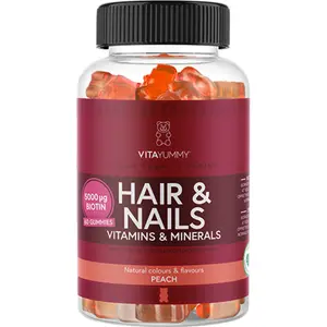 Hår & Naglar Vitaminer 60 Gummies Persika