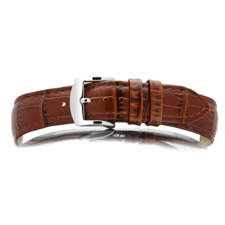 LONDON Alligator Grained Cowhide Tan - 20 mm
