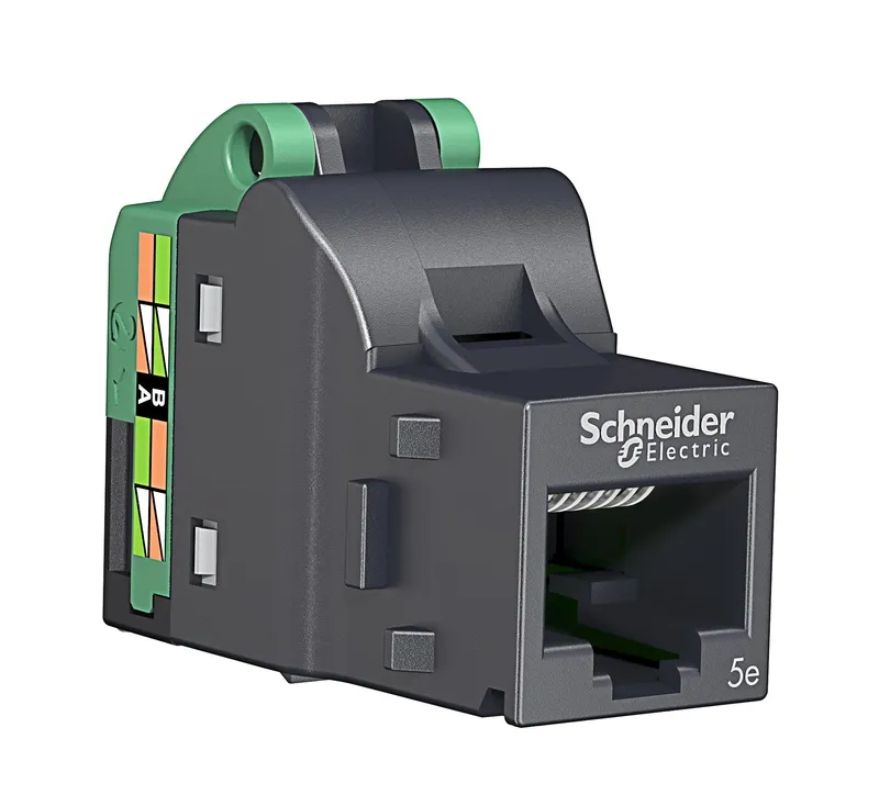 Schneider Electric Actassi S-One DPM Kat 5e UTP Modularjack verktygslös anslutning Avskärmad