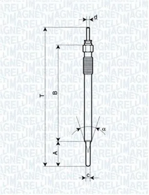 Glödstift MAGNETI MARELLI 062900091304