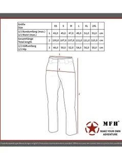 MFH Trekkingbyxor Oliv (#0995)