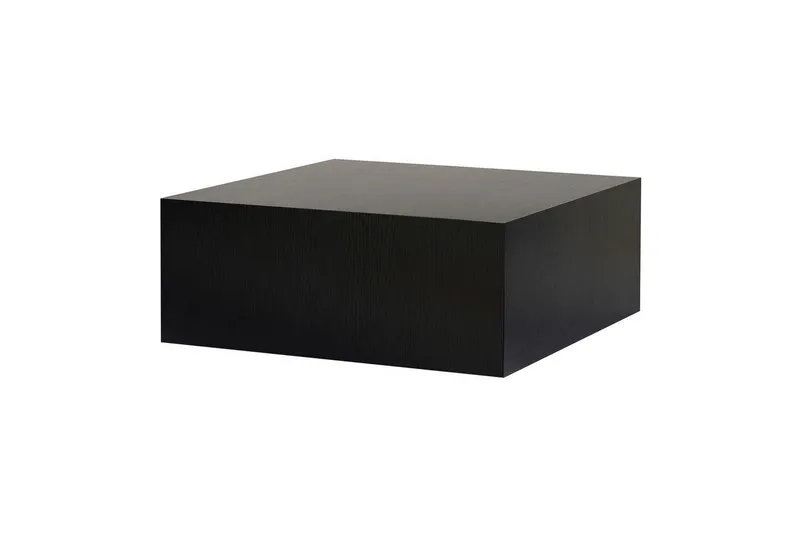 NORDVÄRK Prizma soffbord, fyrkantigt - svart trä MDF (90×90)