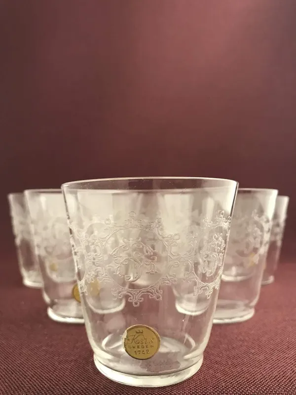 Kosta boda – Elon – 6 st Selter / Whiskey glas Design Edvin Ollers