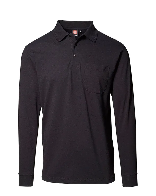 ID PRO Wear Poloshirt m. Ficka Svart