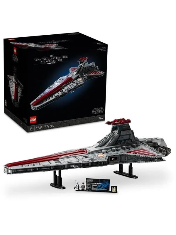 LEGO Star Wars 75367 Venator-class Republic Attack Cruiser byggsats 5374 st.