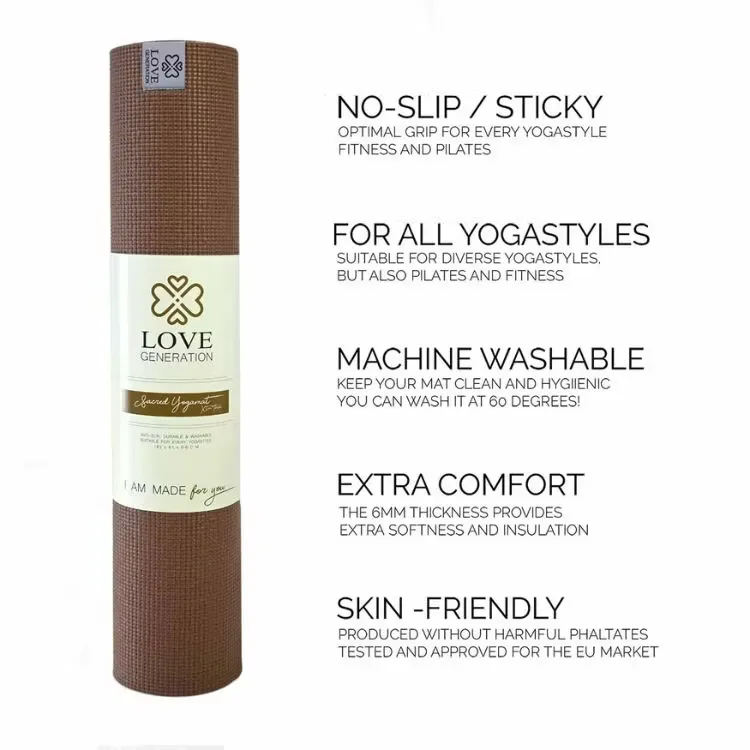 Yogamatta Love Extra Thick Earth 6mm - Love Generation