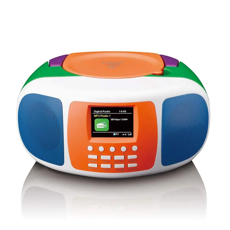Bärbar DAB+/FM-radio med Bluetooth och CD-spelare