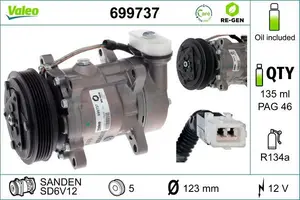 AC-kompressor VALEO 699737