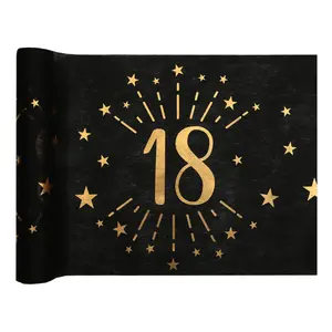 Bordslöpare 18 Svart/Guld
