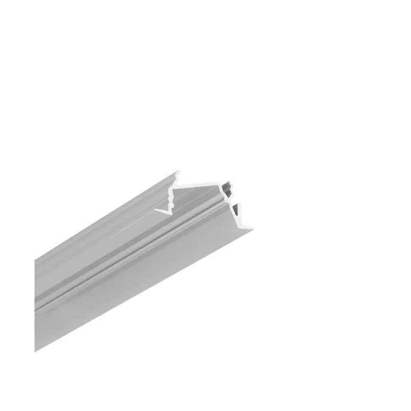 1m aluprofil DIAGONAL14 F/TY – Anodiserad, infälld, LED skena