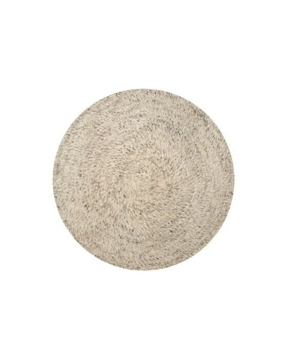 Classic Collection Merino ullmatta rund Ø160 cm Beige