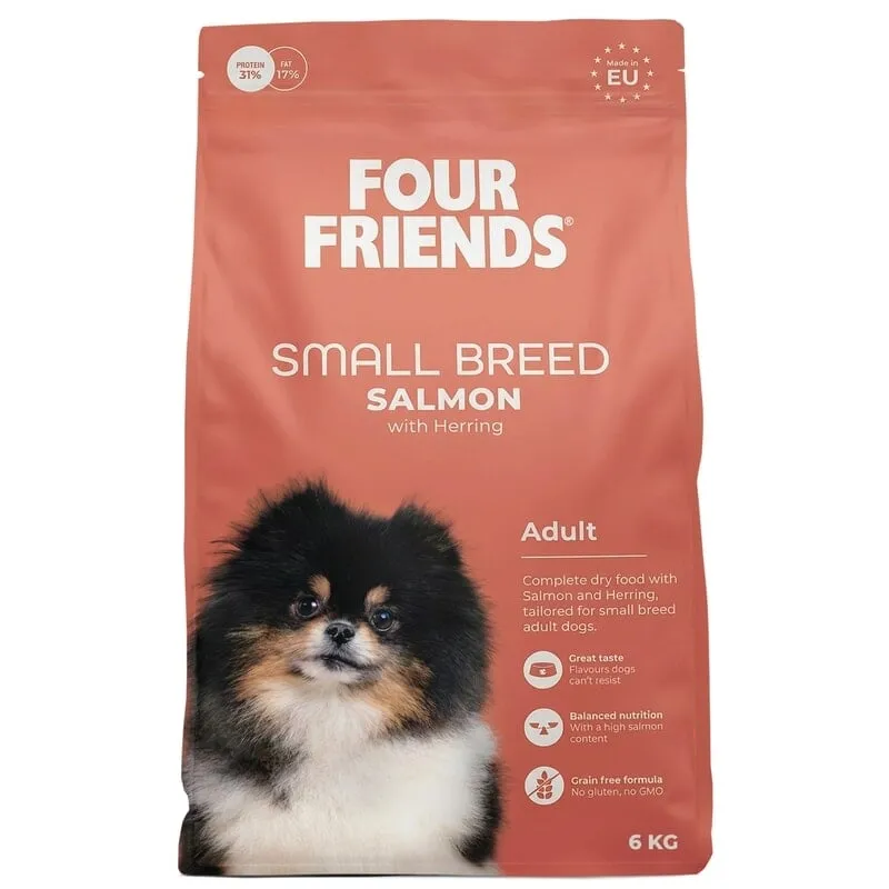 FourFriends Dog Small Breed Salmon Torrfoder till Hund (#1163)