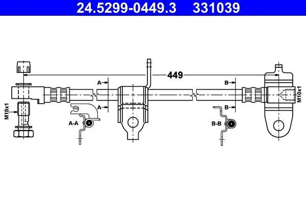 Bromsslang ATE 24.5299-0449.3
