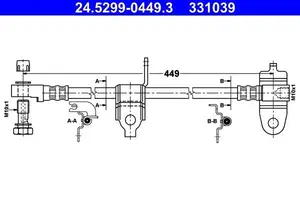 Bromsslang ATE 24.5299-0449.3