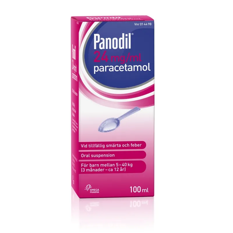 Panodil, oral suspension 24 mg/ml 100 ml