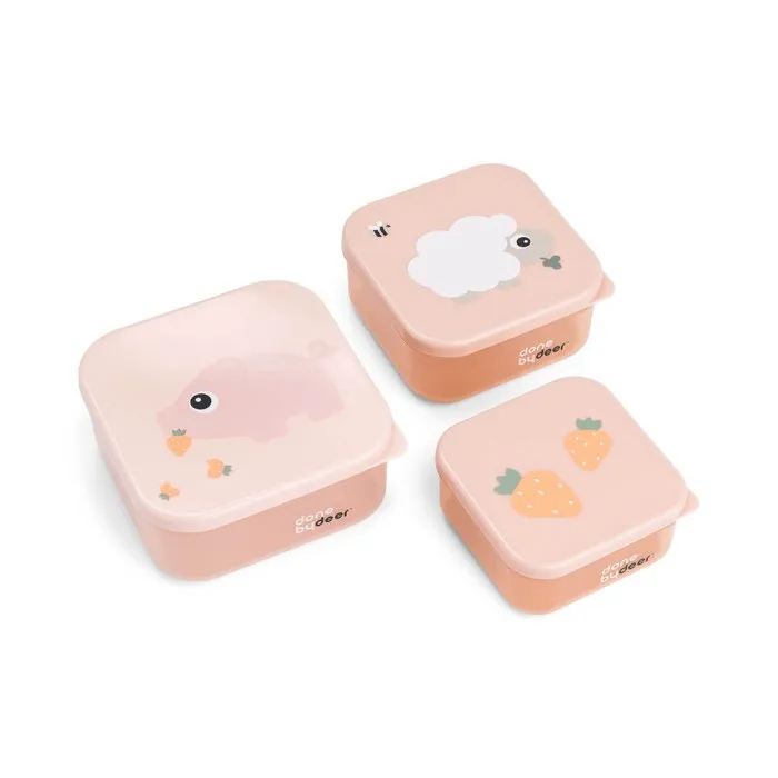 Done by Deer Snackslådor - Tiny Farm - 3-pack - Powder