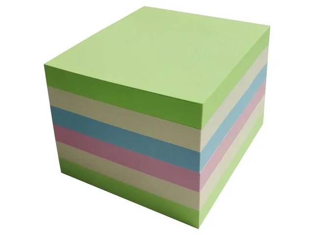 Notes LYRECO recycled 75x75mm sort. 6/fp
