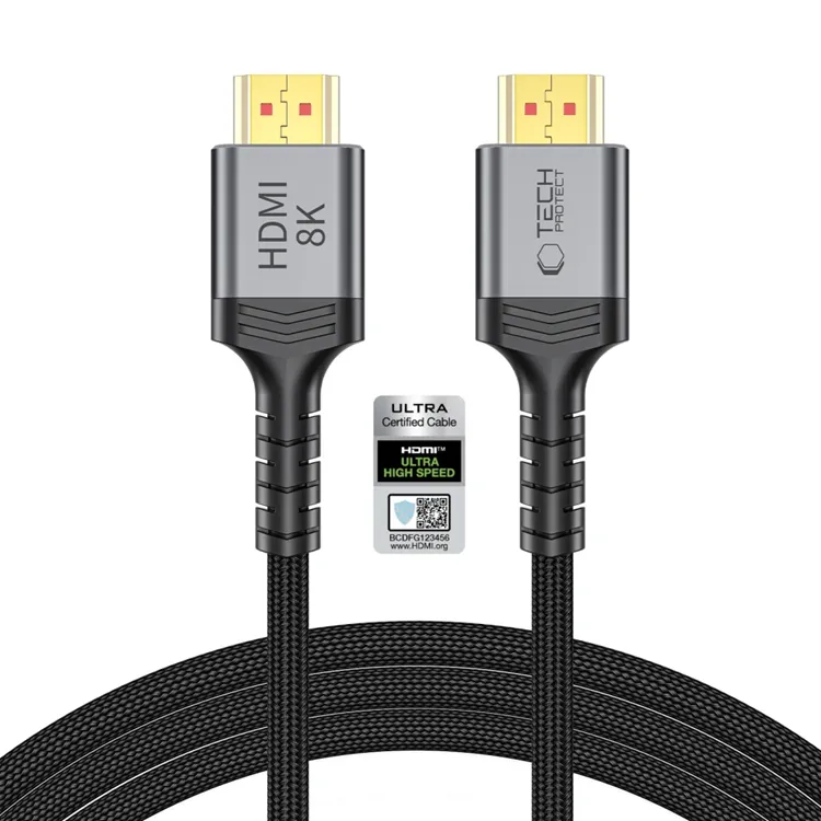 Tech-Protect UltraBoost HDMI 2.1 4K 120HZ / 8K 60HZ 200cm Cable - Black