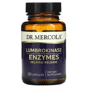 Dr. Mercola, Lumbrokina-enzym, 30 kapslar