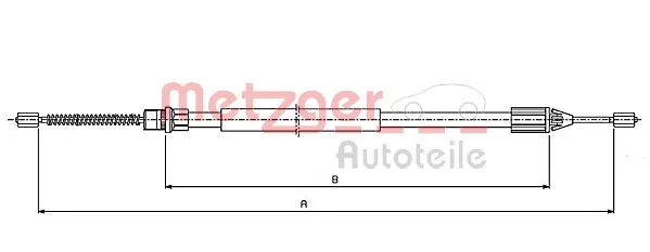 Handbromsvajer METZGER 10.6542