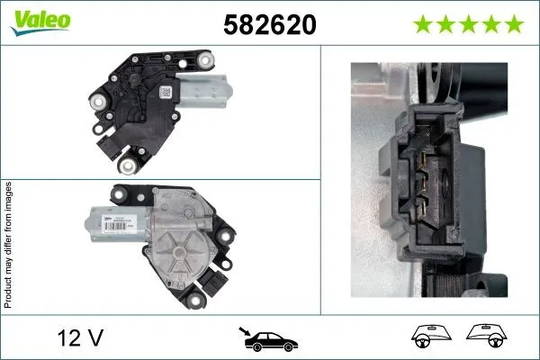 Vindrutetorkarmotor VALEO 582620