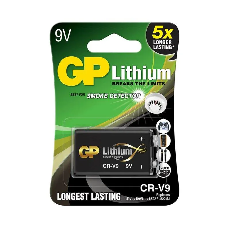 GP Batteries 9V lithiumbatteri CRV9SD-2U1, 1-pack