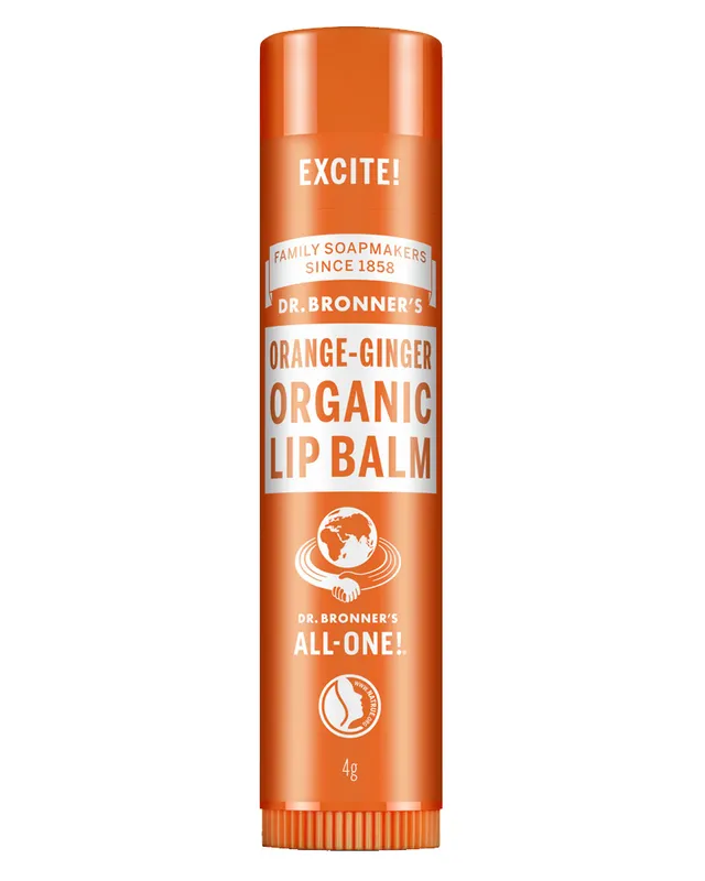 Dr. Bronner's Organic Lip Balm Orange-Ginger - 4 g