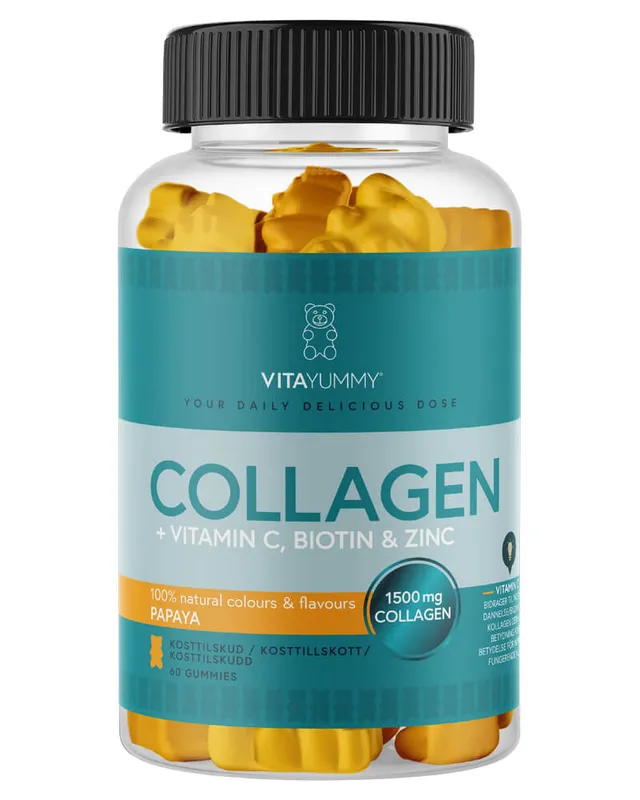 VitaYummy Collagen, Papaya, 60 Gummies