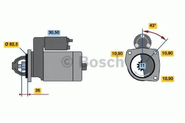 Startmotor BOSCH 0 986 015 420