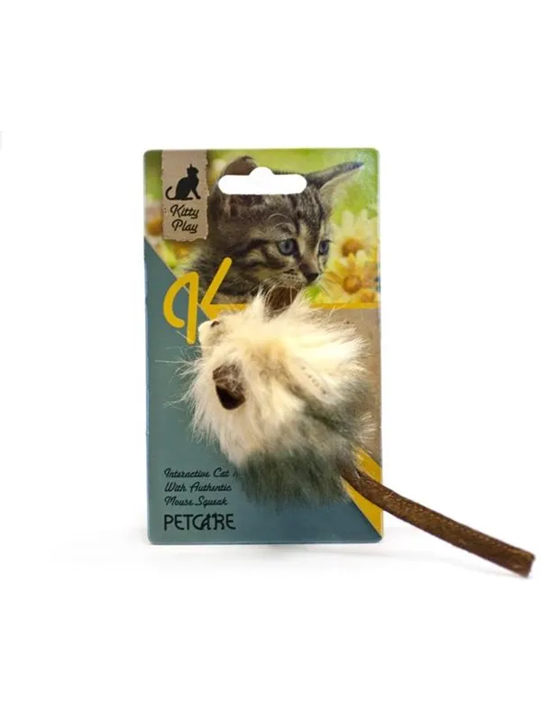 Kitty Play Squeaking Cat Toys - Fuzzy