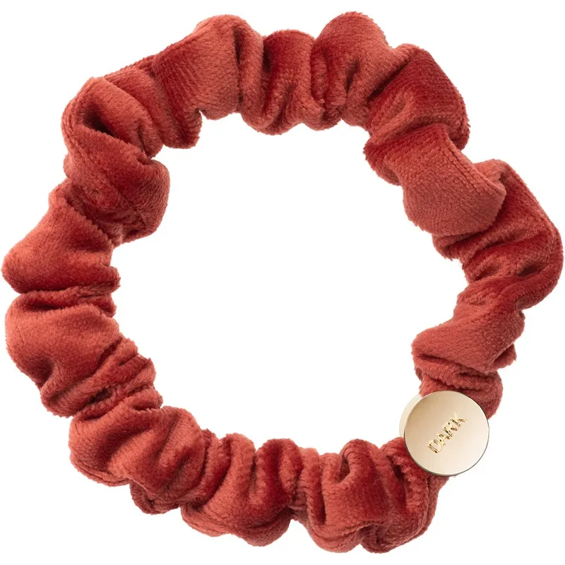 Dark Velvet Mini Scrunchie Dark Terracotta – 1 pcs