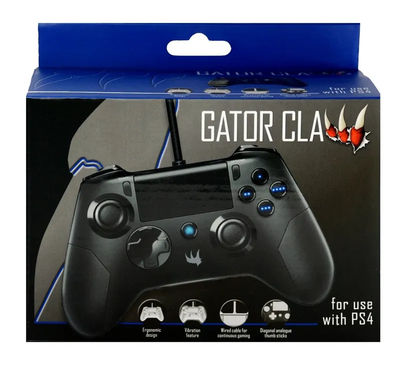 Orb Gator Claw - Black - Wired Controller - Sony PlayStation 4