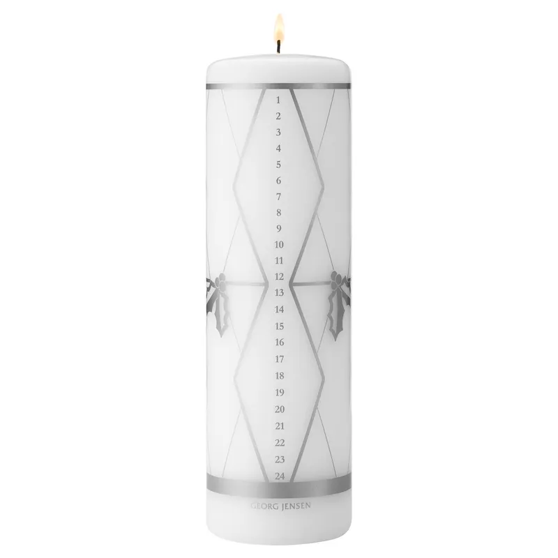 Georg jensen Classic Christmas 2026 kalenderljus, silvertryck