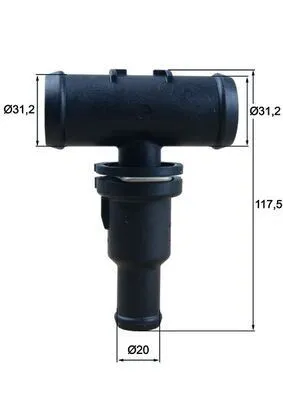 Termostat, kylvätska MAHLE TH 53 75
