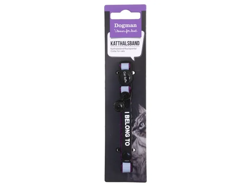 Dogman Katthalsband Stripe lila