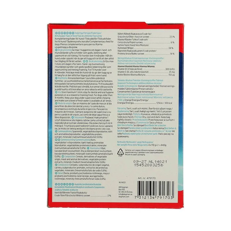 Dogman Sticks Dental S Box (28-Pack)