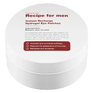 Recipe For Men Instant Recharge Hydrogel Eye Patches
