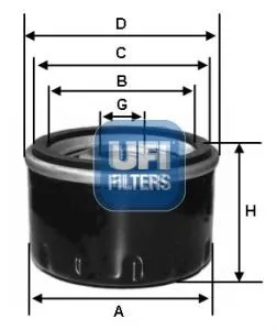 Bränslefilter UFI 24.007.00