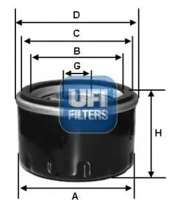 Bränslefilter UFI 24.007.00