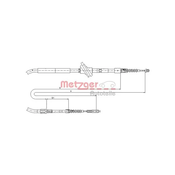 Handbromsvajer METZGER 10.7583