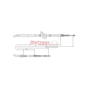 Handbromsvajer METZGER 10.7583