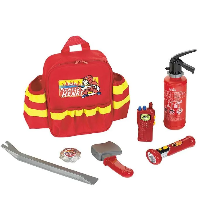 Klein Brandmans ryggsäck - 6 st. - Röd