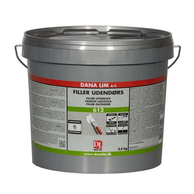 LAGNINGSMASSA FILLER UTOMHUS 612 2,5KG | Beijerbygg Byggmaterial