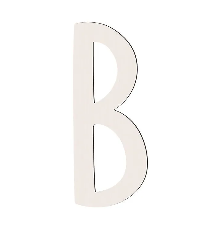 Sebra Träbokstäver - B - Birchbark Beige