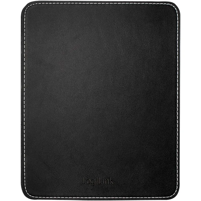 LogiLink Mousepad in leather design black