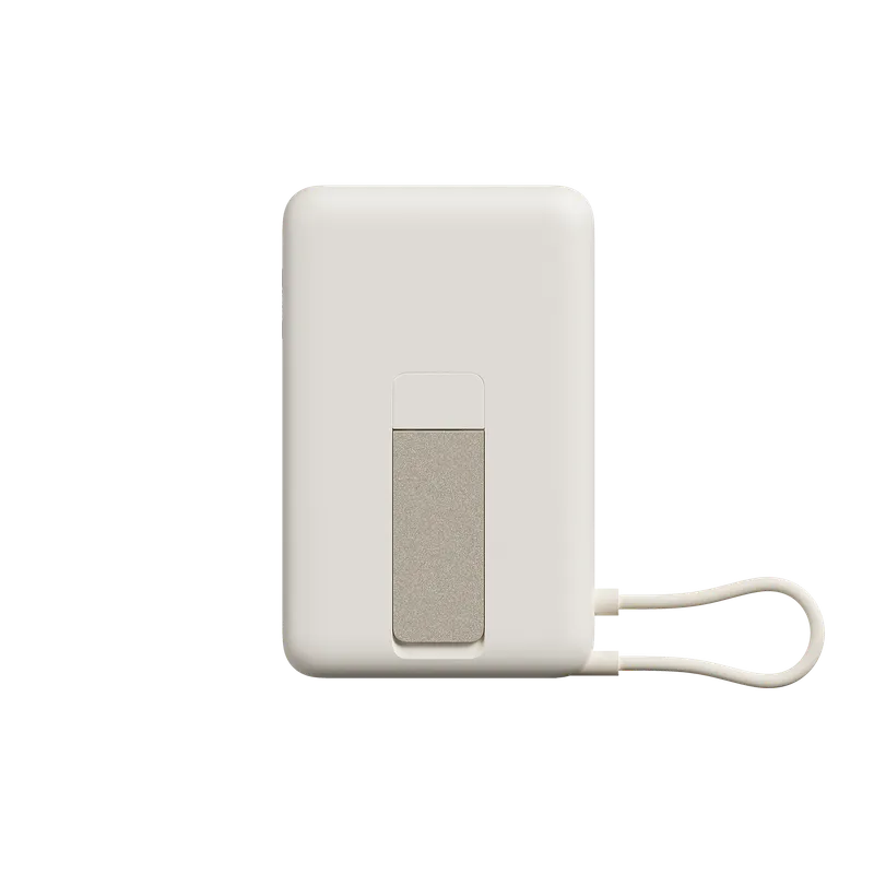 Xiaomi Magnetic Power Bank 10000 with Built-in Stand - Beige - 10000 mAh