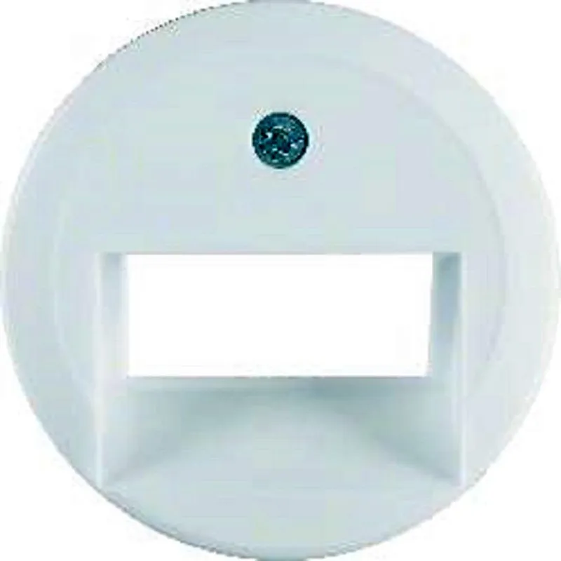 Hager 1409 Centrumbricka 2 x RJ45 Vit