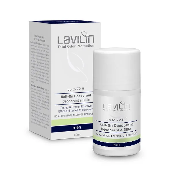 Lavilin 72 h Deodorant Roll-on For Men With Probiotics – 80 ml