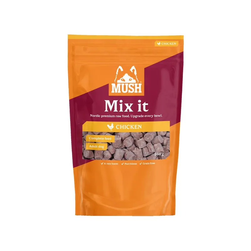 Mush Mix it Frozen Chicken Färskfoder till Hund 560 g